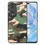 For Honor 80 Pro Camouflage Leather Back Cover Phone Case(Green)