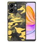 For Honor 80 SE Camouflage Leather Back Cover Phone Case(Yellow)