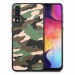 For Samsung Galaxy A50 Camouflage Leather Back Cover Phone Case(Green)