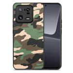 For Xiaomi 13 Pro Camouflage Leather Back Cover Phone Case(Green)