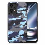 For Oneplus Nord CE 2 Lite 5G Camouflage Leather Back Cover Phone Case(Blue)