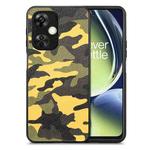 For Oneplus Nord CE 3 Camouflage Leather Back Cover Phone Case(Yellow)