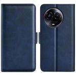 For Realme 11X Dual-side Magnetic Buckle Horizontal Flip Leather Phone Case(Dark Blue)