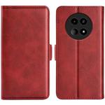 For Realme 12 5G Dual-side Magnetic Buckle Horizontal Flip Leather Phone Case(Red)