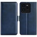 For Realme GT 7 Pro 5G Dual-side Magnetic Buckle Horizontal Flip Leather Phone Case(Dark Blue)