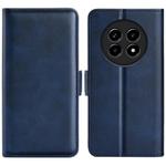 For Realme 13 Pro 5G Dual-side Magnetic Buckle Horizontal Flip Leather Phone Case(Dark Blue)