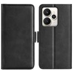 For Realme 15 5G / 15 Pro 5G Dual-side Magnetic Buckle Horizontal Flip Leather Phone Case(Black)