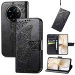 For Realme 14 Pro Butterfly Love Flower Embossed Leather Phone Case(Black)