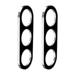 For Samsung Galaxy Fold7 2pcs ENKAY Hat-Prince 9H Rear Camera Lens Tempered Glass Film(Black)