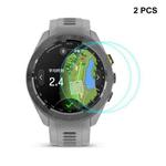 For Garmin Approach S70 2pcs ENKAY 0.2mm 9H Tempered Glass Screen Protector Watch Film