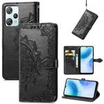 For Blackview A53 Mandala Flower Embossed Leather Phone Case(Black)