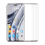 For Honor Magic6 Pro 5pcs ENKAY Hat-Prince Hot Bending Full Coverage Side Glue Tempered Glass Film