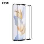 For Honor 90 2pcs ENKAY Hat-Prince 3D Curved Full Glue High Sense Tempered Glass Film