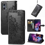 For Motorola Moto G Stylus 5G 2024 Mandala Flower Embossed Leather Phone Case(Black)