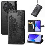 For Huawei Enjoy 60X Mandala Flower Embossed Leather Phone Case(Black)