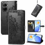For Honor Play 7T Pro Mandala Flower Embossed Leather Phone Case(Black)