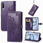For Honor 30i Mandala Flower Embossed Leather Phone Case(Purple)