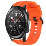 For Huawei Watch GT3 Pro 46mm Long & Short Sports Solid Color Silicone Watch Band Set(Orange)