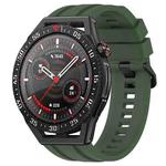 For Huawei Watch GT3 SE Long & Short Sports Solid Color Silicone Watch Band Set(Dark Green)