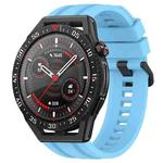 For Huawei Watch GT3 SE Long & Short Sports Solid Color Silicone Watch Band Set(Sky Blue)