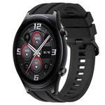 For Huawei Watch 3 Long & Short Sports Solid Color Silicone Watch Band Set(Black)