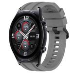 For Huawei Watch 3 Long & Short Sports Solid Color Silicone Watch Band Set(Grey)