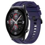 For Huawei Watch 3 Long & Short Sports Solid Color Silicone Watch Band Set(Midnight Blue)