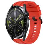 For Huawei Watch GT Runner Long & Short Sports Solid Color Silicone Watch Band Set(Red)