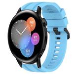 For Honor Watch GS 3 Long & Short Sports Solid Color Silicone Watch Band Set(Sky Blue)