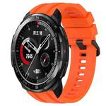 For Honor Watch GS Pro Long & Short Sports Solid Color Silicone Watch Band Set(Orange)