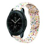 For Samsung Galaxy Watch Active 2 40mm / 44mm Sports Rainbow Dots Silicone Buckle Watch Band(Starlight Color)