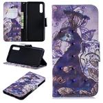 3D Colored Drawing Pattern Horizontal Flip Leather Case for Samsung Galaxy A50, with Holder & Card Slots & Wallet(Peacock)