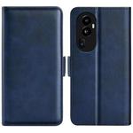 For OPPO Reno10 Dual-side Magnetic Buckle Horizontal Flip Leather Phone Case(Dark Blue)