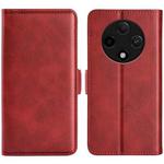 For OPPO A3 Pro 5G China Dual-side Magnetic Buckle Horizontal Flip Leather Phone Case(Red)