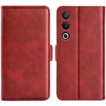 For OPPO A3 Pro Global Dual-side Magnetic Buckle Horizontal Flip Leather Phone Case(Red)