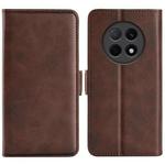For OPPO F29 Pro 5G Dual-side Magnetic Buckle Horizontal Flip Leather Phone Case(Brown)