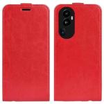 For OPPO Reno10 Pro+ R64 Texture Single Vertical Flip Leather Phone Case(Red)