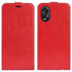 For OPPO A38 R64 Texture Single Vertical Flip Leather Phone Case(Red)