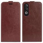 For OPPO K12 R64 Texture Single Vertical Flip Leather Phone Case(Brown)
