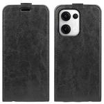 For OPPO Reno13 5G R64 Texture Single Vertical Flip Leather Phone Case(Black)
