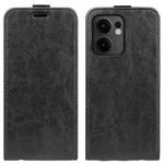 For OPPO Reno13 F R64 Texture Single Vertical Flip Leather Phone Case(Black)