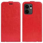 For OPPO Reno13 F R64 Texture Single Vertical Flip Leather Phone Case(Red)