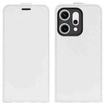 For OPPO Reno14 Pro 5G Global R64 Texture Single Vertical Flip Leather Phone Case(White)