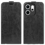 For OPPO Reno14 F 5G R64 Texture Single Vertical Flip Leather Phone Case(Black)