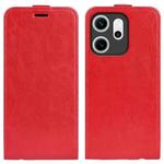 For OPPO Reno14 F 5G R64 Texture Single Vertical Flip Leather Phone Case(Red)