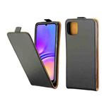 For Samsung Galaxy A05 Vertical Flip Leather Case with Card Slot(Black)