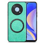 For Huawei Nova Y90 Solid Color Leather Skin Back Cover Phone Case(Green)