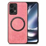 For Oneplus Nord CE 2 Lite 5G Solid Color Leather Skin Back Cover Phone Case(Pink)
