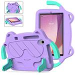 For Lenovo Tab M8 TB-300FU/TB-300XU 4rd Gen Ice Baby EVA Shockproof Hard PC Tablet Case(Light Purple+Mint Green)