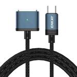 ENKAY 140W USB-C / Type-C to MagSafe 3 Nylon Braided Magnetic Charging Cable with LED Indicator for MacBook 6.6FT(Blue)